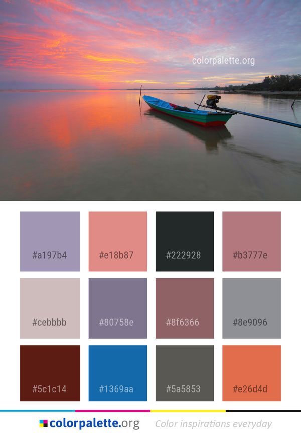 Reflection Water Sky Color Palette