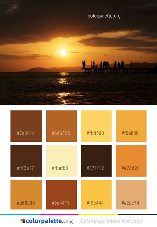 Sky Sunset Afterglow Color Palette