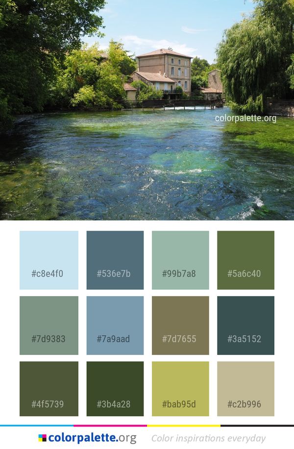 Waterway Water River Color Palette