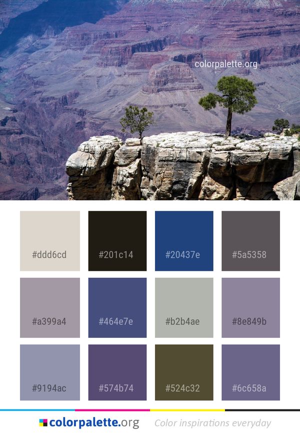 Badlands Rock Canyon Color Palette