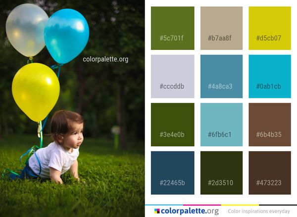 Blue Green Nature Color Palette