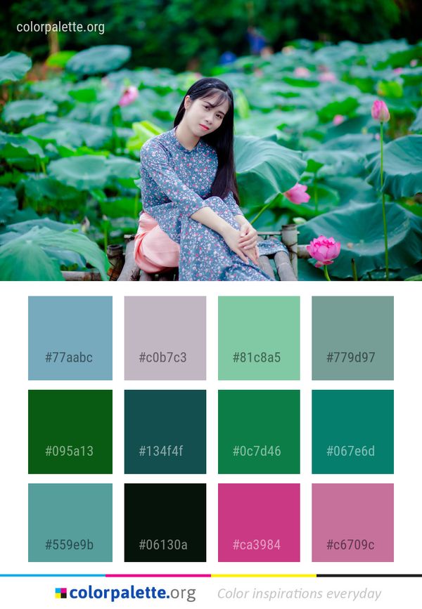 Flower Green Nature Color Palette