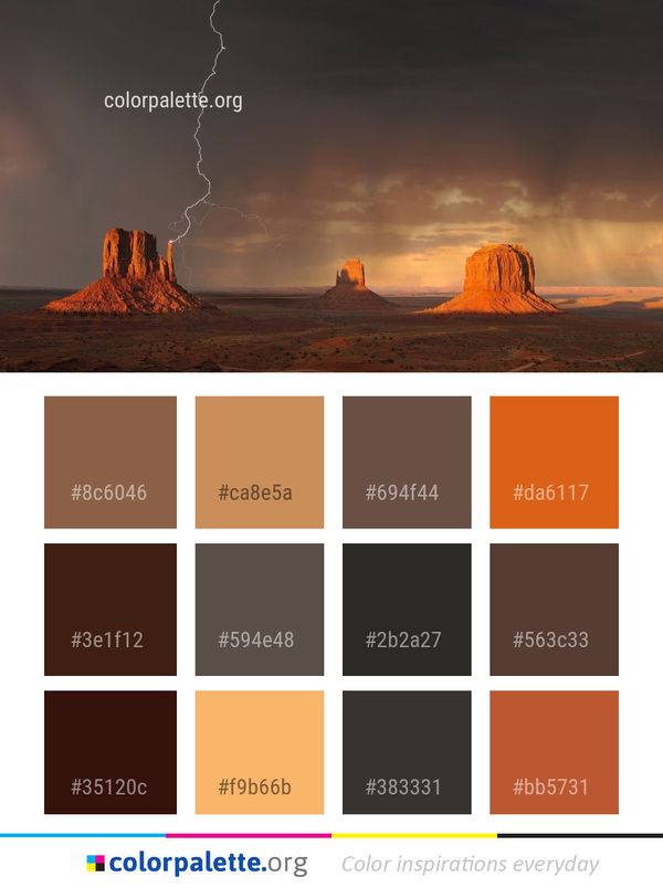 Geological Phenomenon Sky Landscape Color Palette