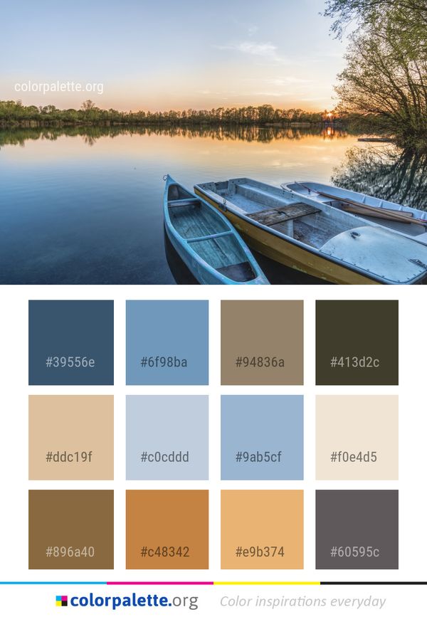 Reflection Water Nature Color Palette