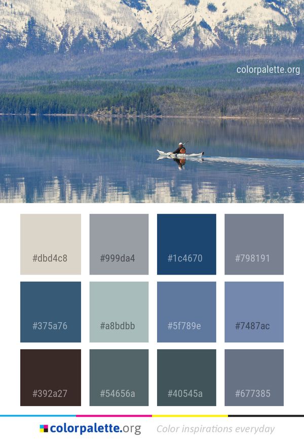 Reflection Water Nature Color Palette