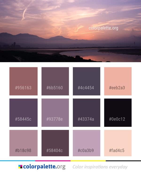 Sky Afterglow Loch Color Palette