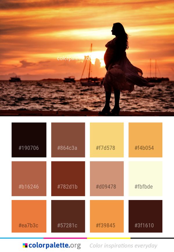 Sky Sea Sunset Color Palette