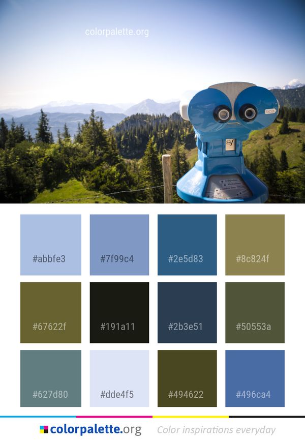 Blue Sky Nature Color Palette