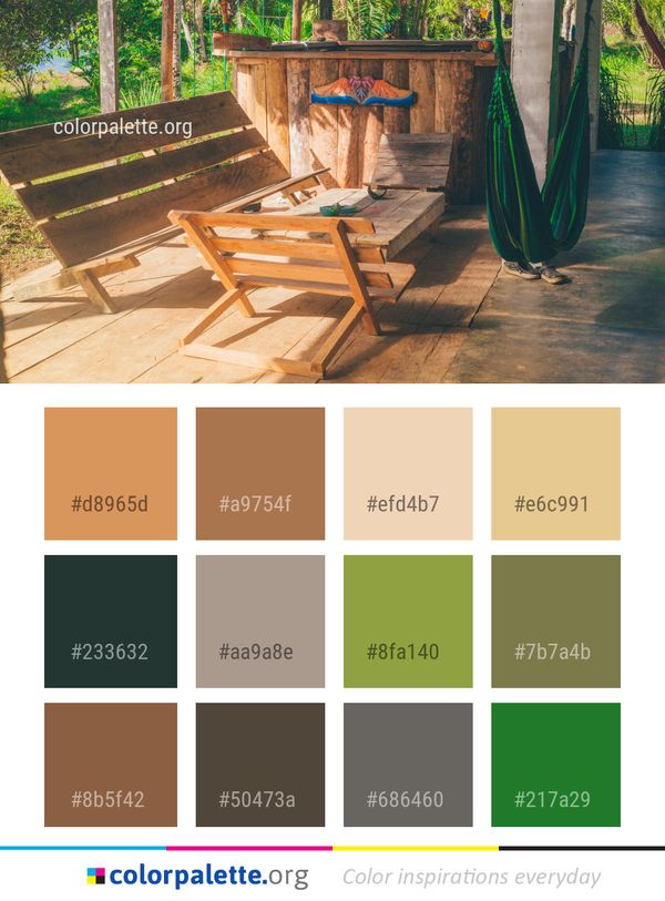 Furniture Wood Chair Color Palette