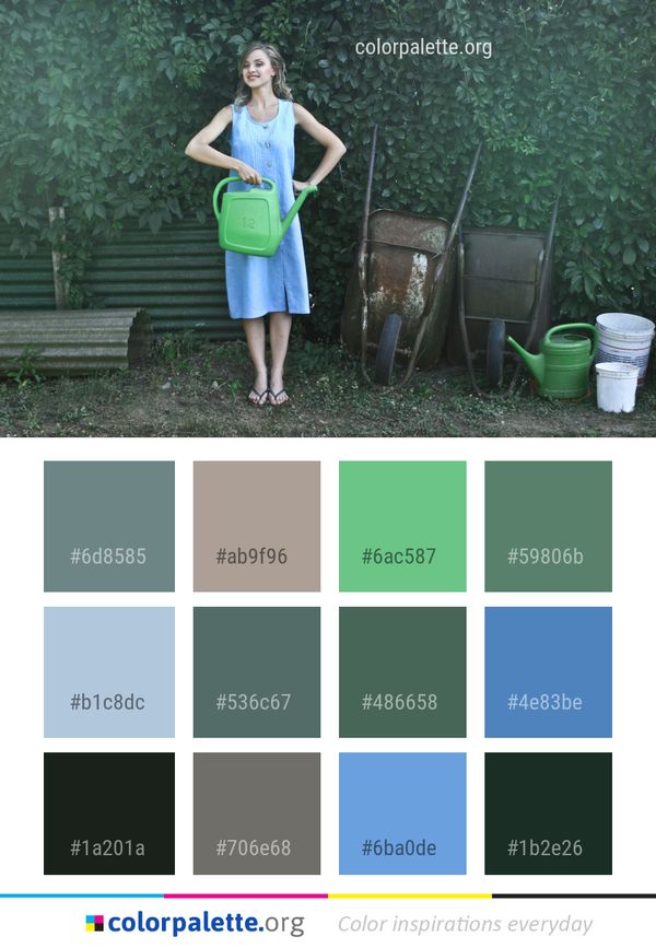 Green Clothing Grass Color Palette