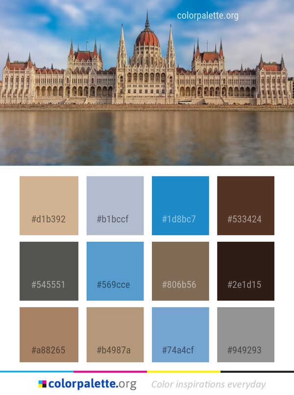 Landmark Tourist Attraction Reflection Color Palette