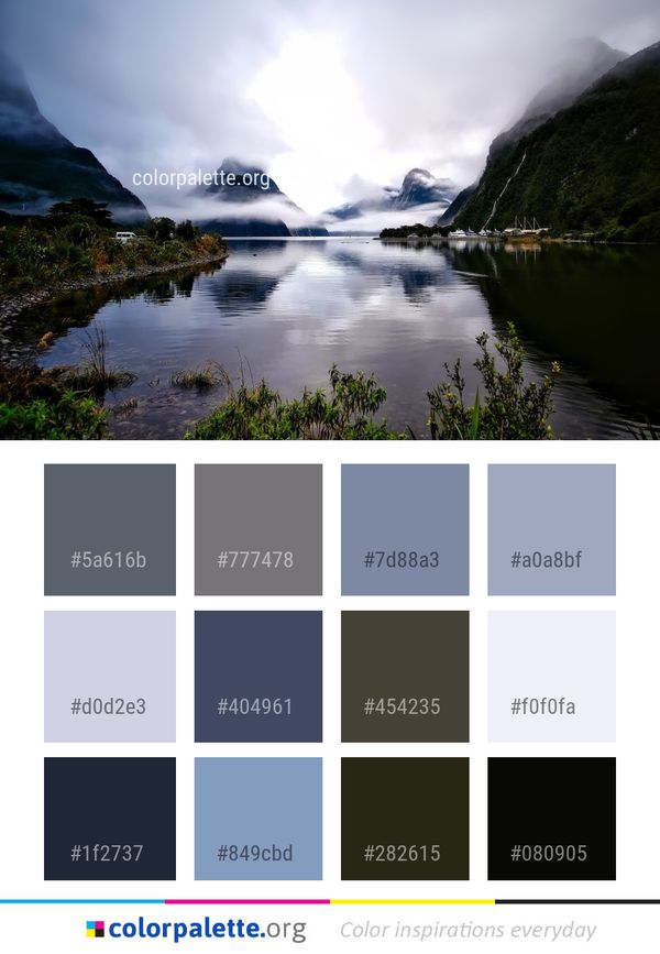 Nature Reflection Water Color Palette