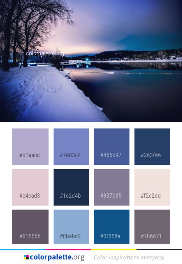 Reflection Sky Nature Color Palette