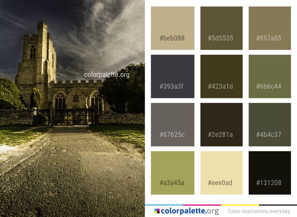 Sky Cloud Church Color Palette