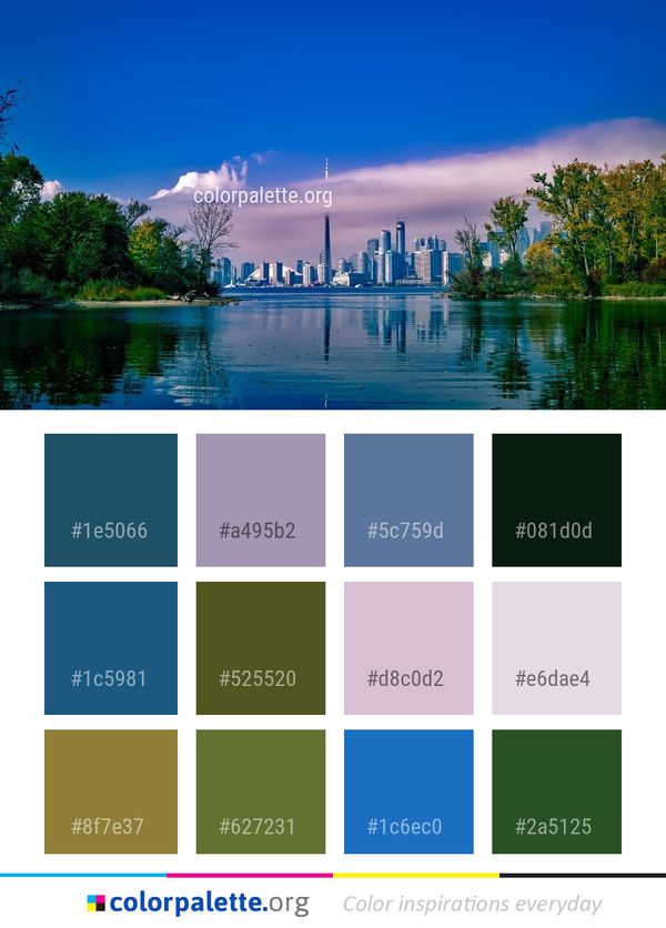 Sky Reflection Nature Color Palette