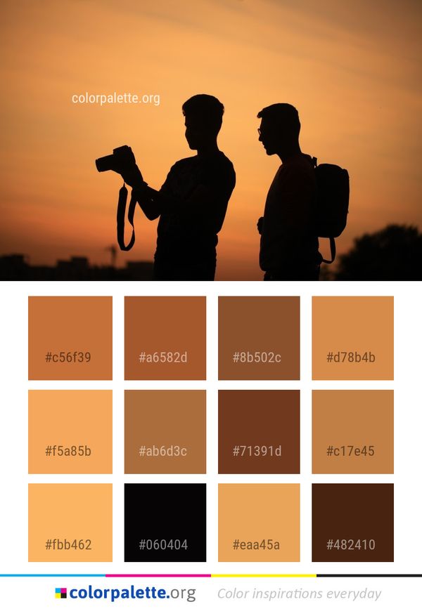 Sky Silhouette Male Color Palette