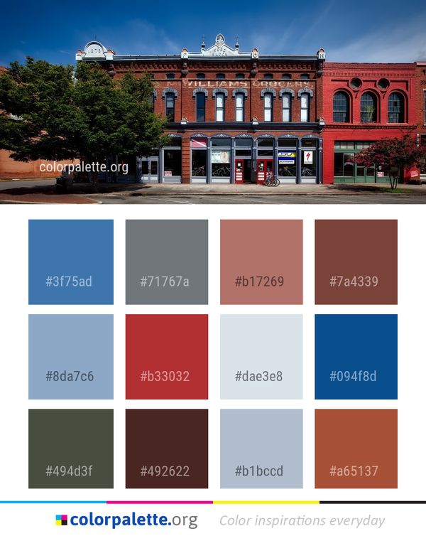 Landmark Metropolitan Area Building Color Palette