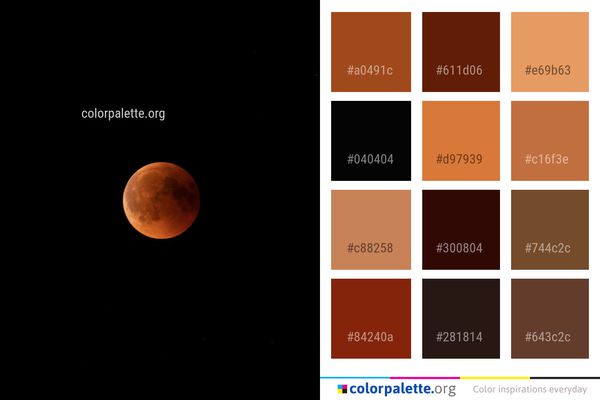 Moon Atmosphere Night Color Palette