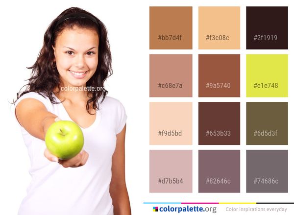 Shoulder Smile Produce Color Palette