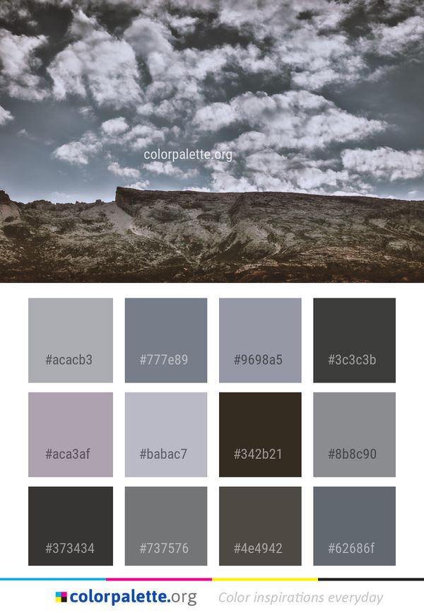 Sky Cloud Meteorological Phenomenon Color Palette