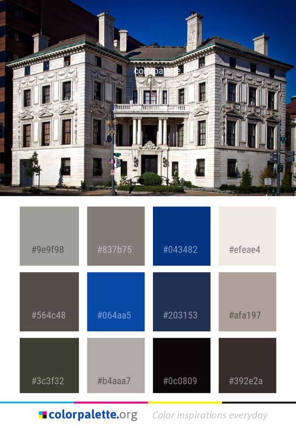 Building Classical Architecture Landmark Color Palette