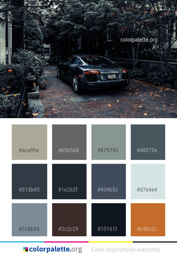 Car Land Vehicle Motor Color Palette
