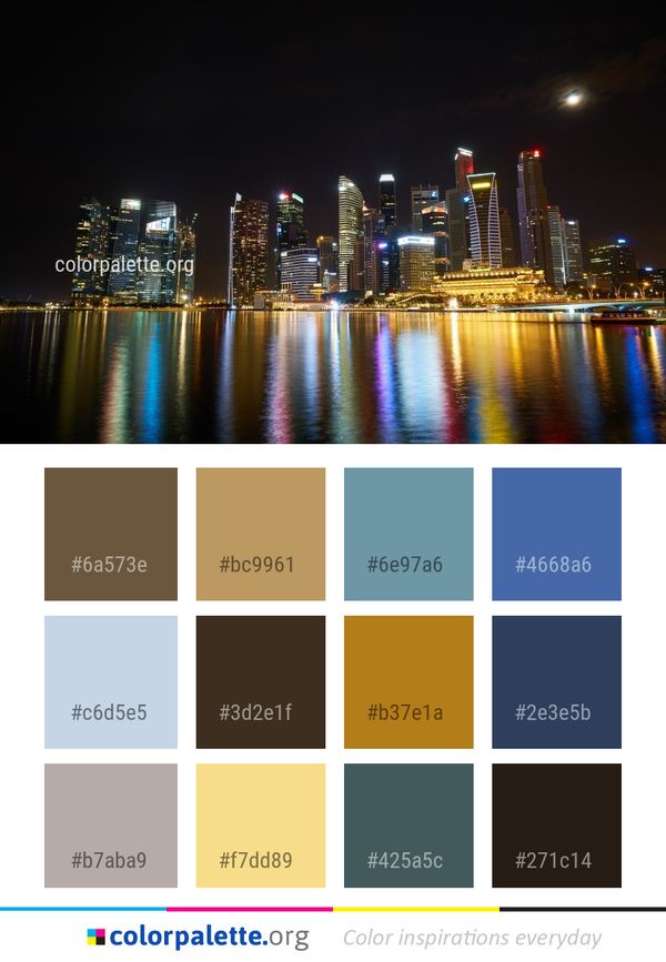 Cityscape Metropolitan Area City Color Palette