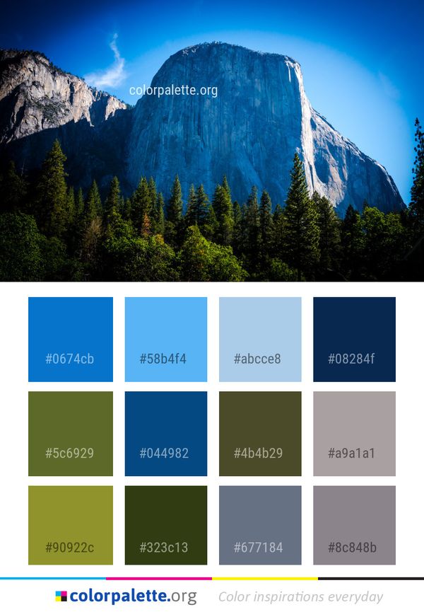Nature Mountainous Landforms Mountain Color Palette
