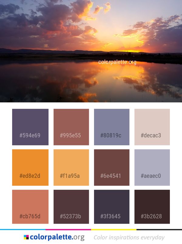 Reflection Sky Afterglow Color Palette