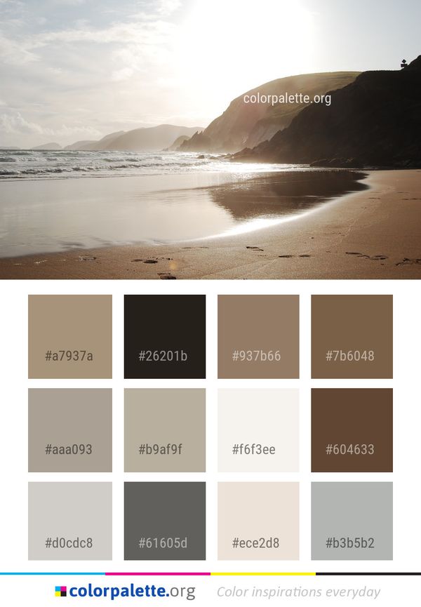 Sea Coast Sky Color Palette