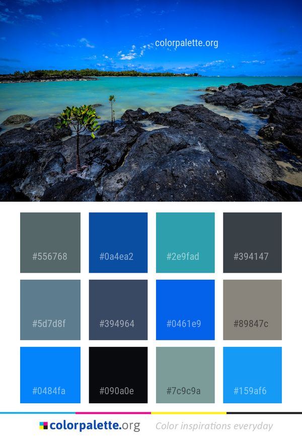 Sea Sky Shore Color Palette