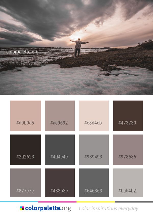 Sky Cloud Freezing Color Palette