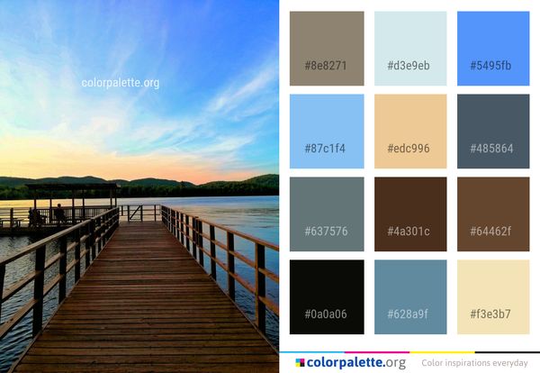 Sky Pier Cloud Color Palette