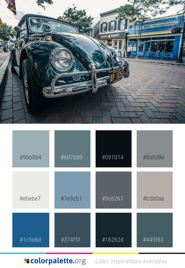 Car Motor Vehicle Color Palette