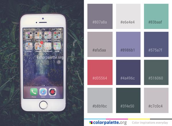 Gadget Mobile Phone Electronic Device Color Palette