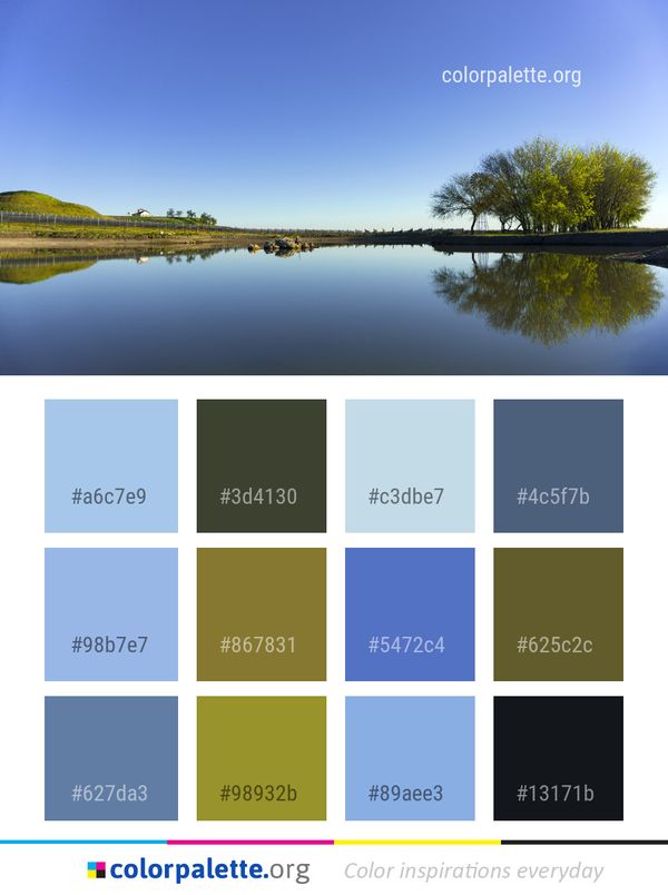 Reflection Sky Water Color Palette
