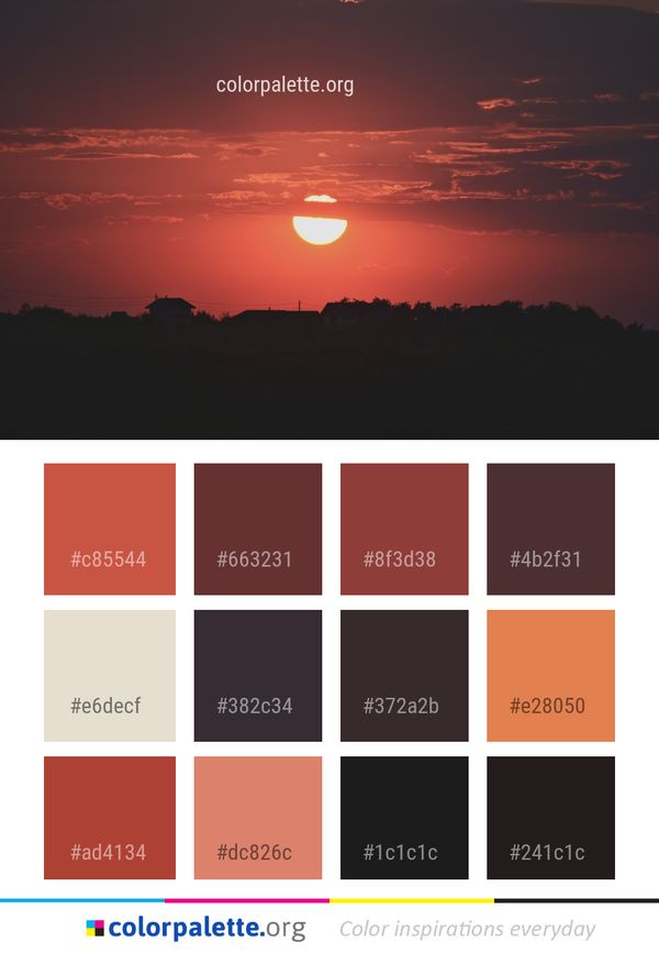 Sky Afterglow Sunrise Color Palette