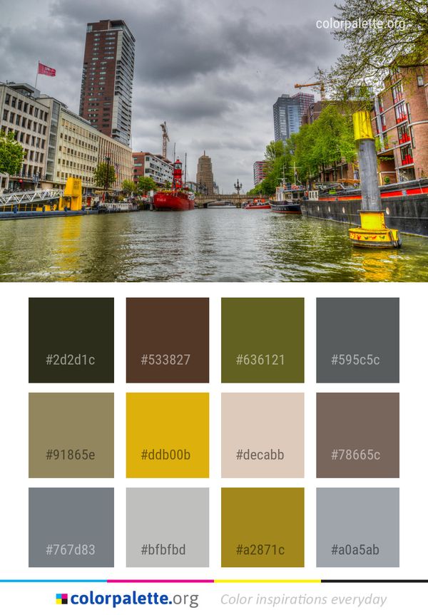 Waterway Water Metropolitan Area Color Palette