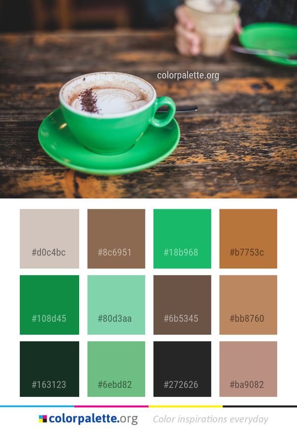 Coffee Cup Color Palette
