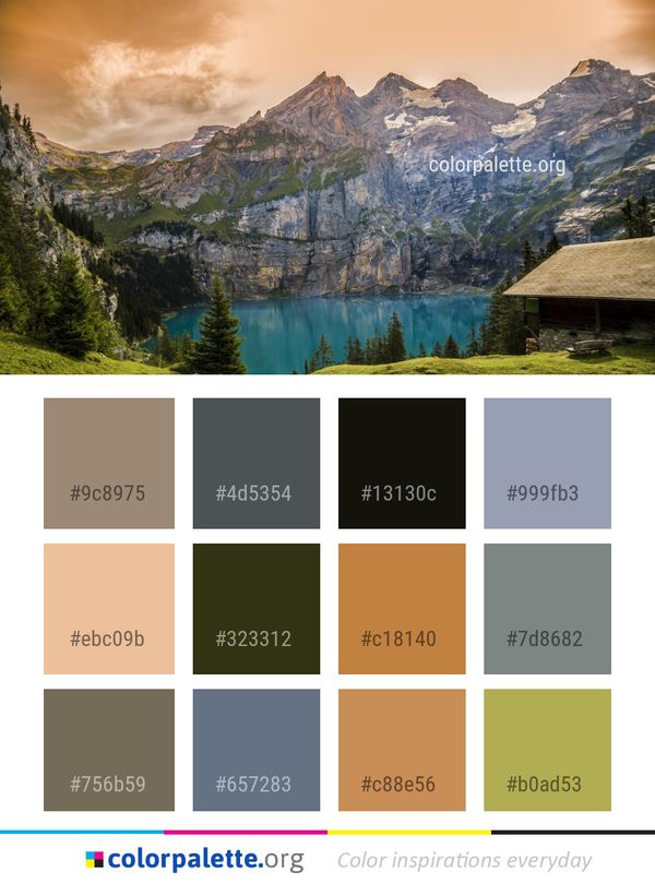 Nature Mountainous Landforms Mountain Color Palette