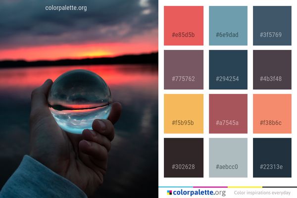 Reflection Water Sky Color Palette