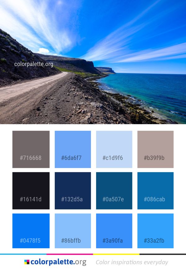 Sky Coast Sea Color Palette
