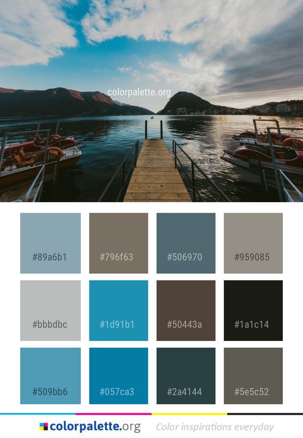 Sky Water Body Of Color Palette