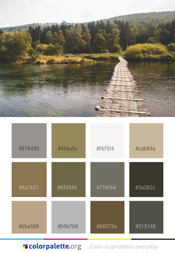 Water Nature Reflection Color Palette