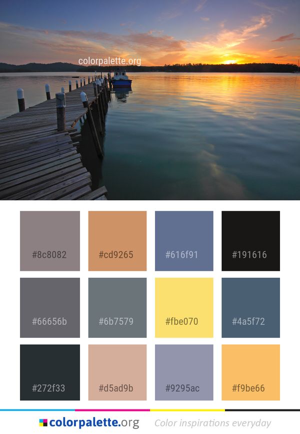 Water Reflection Sky Color Palette