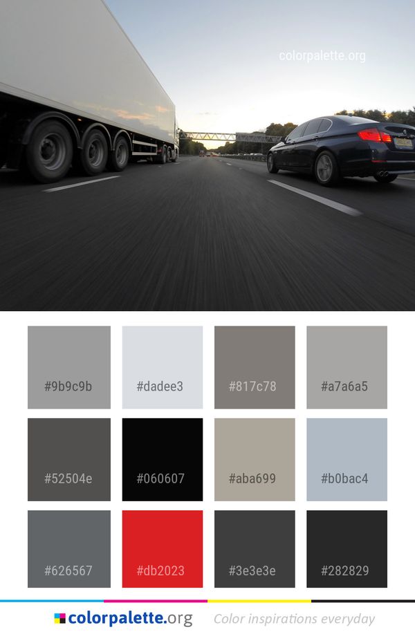 Car Land Vehicle Road Color Palette