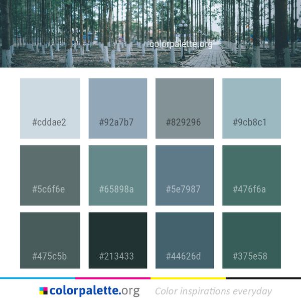 Green Nature Tree Color Palette