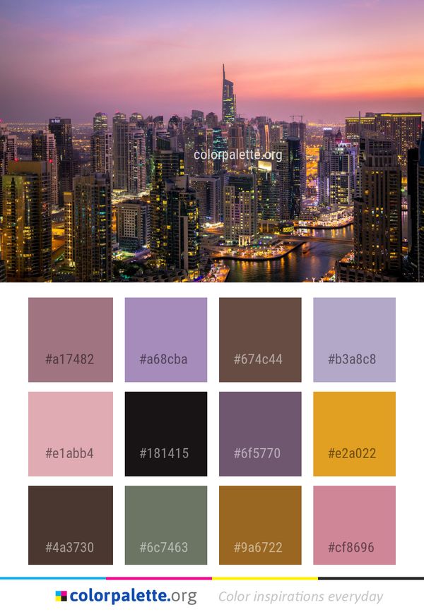 Metropolitan Area Cityscape City Color Palette