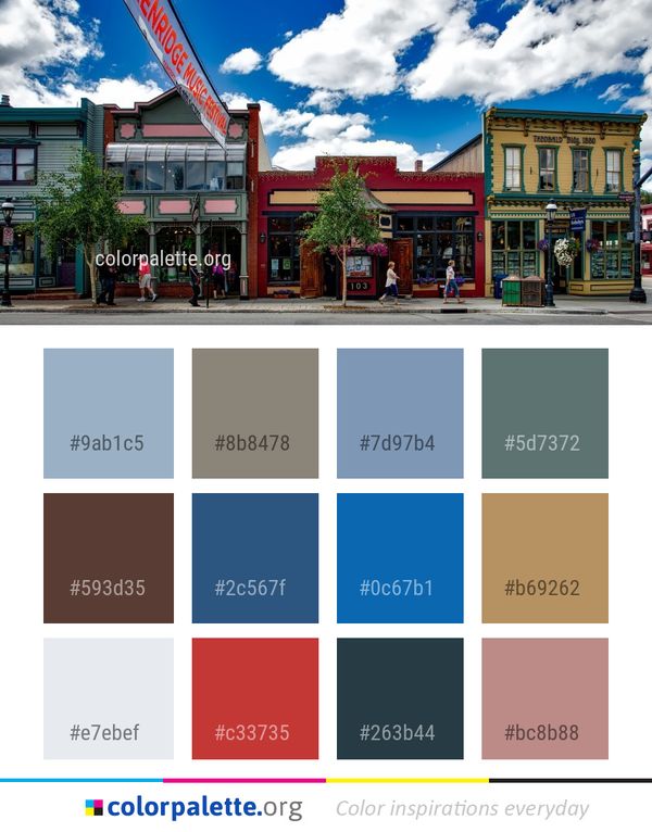 Town Neighbourhood City Color Palette