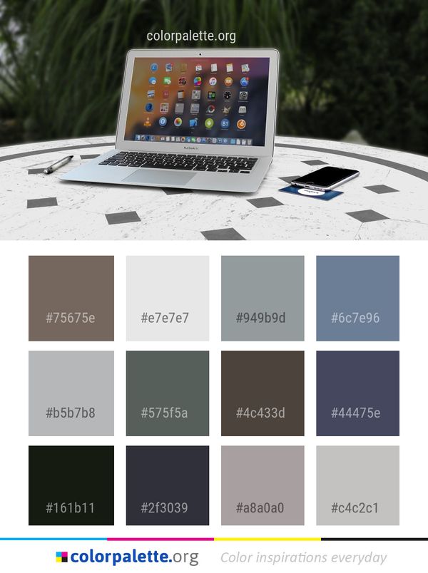 Laptop Technology Electronic Device Color Palette
